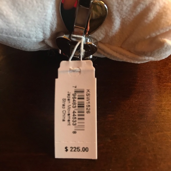 Kate Spade silver split spade watch
